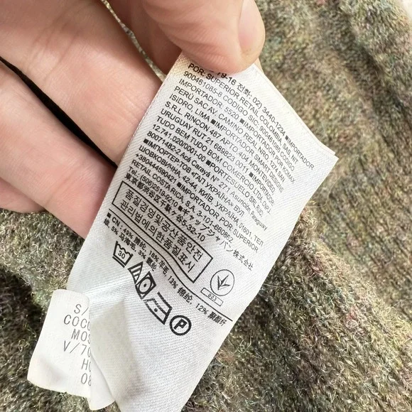 Banana Republic Sweater Womens Medium Large Cardigan Wool Cocoon Pockets Pullove - Picture 10 of 12